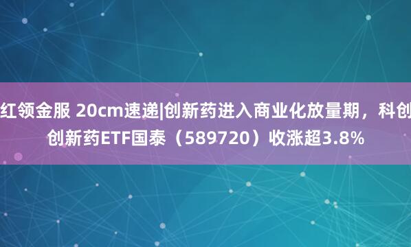红领金服 20cm速递|创新药进入商业化放量期，科创创新药ETF国泰（589720）收涨超3.8%