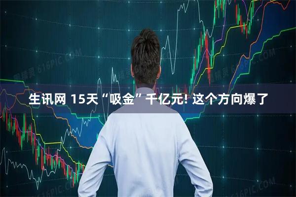 生讯网 15天“吸金”千亿元! 这个方向爆了